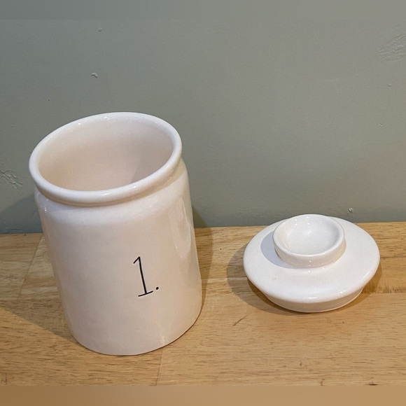 Hand Crafted Ceramic “1” Canister Rae Dunn Artisans Collection By Magenta NWTS - Picture 3 of 5